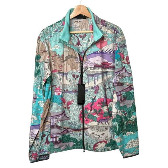 Greyson Aqua Multi Forbidden City Lightweight Trailwolf Jacket Mens Size L NWT - Picture 2 of 7